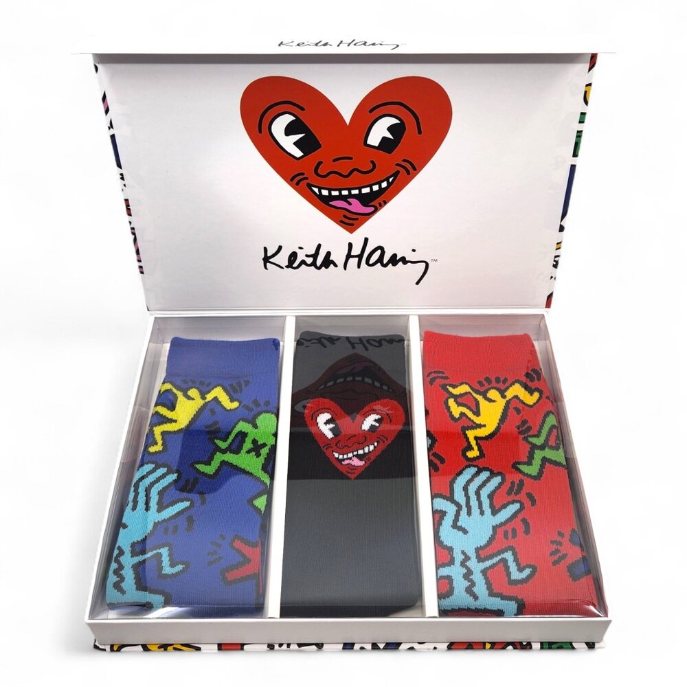 Keith Haring Crew Socks 3 Pairs - Picture 2 of 7
